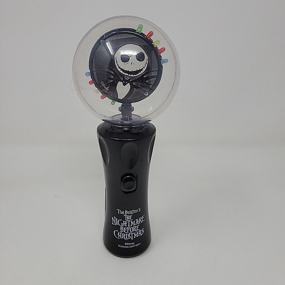 Disney NBC Jack Skellington LED Light Spinner Wand NEW 2023 Halloween